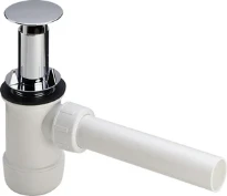 SIPHON BOUTEILLE VIEGA 5/4 blanc synthetique pour lavabo sans trop-pleine(detremmerie)
