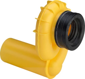 Viega PP siphon urinoir horizontal - jaune