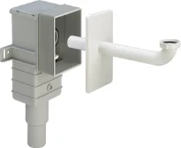 Viega PP siphon encastré pour lavabo 5/4 x 40/50 mm - blanc - in hauteur réglable - convient pour lavabo PMR