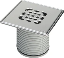 REHAUSSE VIEGA ADVANTIX 150 - 150 o avec joint et grille inox