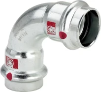 Viega Prestabo acier zingué coude 90° FF 35 x 35 mm