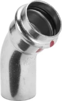 Viega Prestabo acier zingué coude coulissant 45° MF 35 x 35 mm