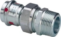 Viega Prestabo raccord union en 3 pieces joint plat MF 15 x 1/2 M