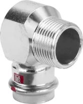 Viega Prestabo acier zingué coude de trasition 90° MF 15 x 1/2 M