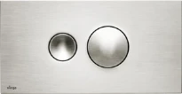 PLAQUE DE COMMANDE VIEGA VISIGN inox synthetique p/reserv.encastrer a 2 boutons de commande Vsign for style 10