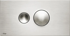 PLAQUE DE COMMANDE VIEGA VISIGN inox synthetique p/reserv.encastrer a 2 boutons de commande Vsign for style 10