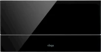 PLAQUE DE COMMANDE VIEGA VISIGN noir/chromé p/reserv.encastrer a 2 boutons de commande Vsign for more 101