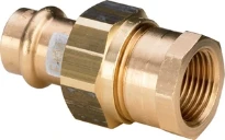 Viega Profipress Solar raccord union en 3 pieces joint plat FF 15 x 1/2 F