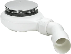 Viega Tempoplex siphon de douche 90 mm - chromé - inclusif set de finition - évacuation horizontale - hauteur de montage 60 mm