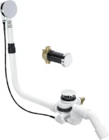 VIDAGE BAIGNOIRE VIEGA MULTIPLEX TRIO F chromé pour arrivée d'eau par le fond de la baignore