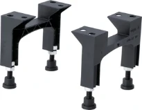 Viega Advantix pieds pour rigole de douche - noir synthétique - hauteur de montage 95-160 mm