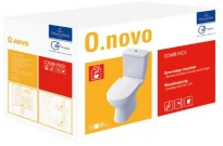 Villeroy & Boch O.Novo cuvette à poser PACK (cuvette + réservoir + siège softclose) sortie C - blanc - B360xD680 mm