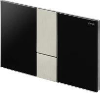 PLAQUE DE COMMANDE VIEGA VISIGN FOR STYLE24 noir profond synthetique