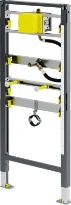ELEMENT DE MONTAGE URINOIR VIEGA PREVISTA DRY 50 cm - antracite acier 112 - 130 cm