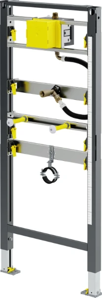 ELEMENT DE MONTAGE URINOIR VIEGA PREVISTA DRY 50 cm - antracite acier 112 - 130 cm