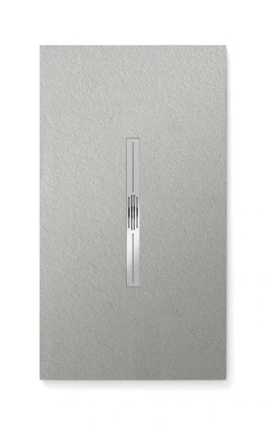Fiora Privilege receveur de douche 1000 x 700 x 25 mm - texture pizarra gris - écoulement centrale