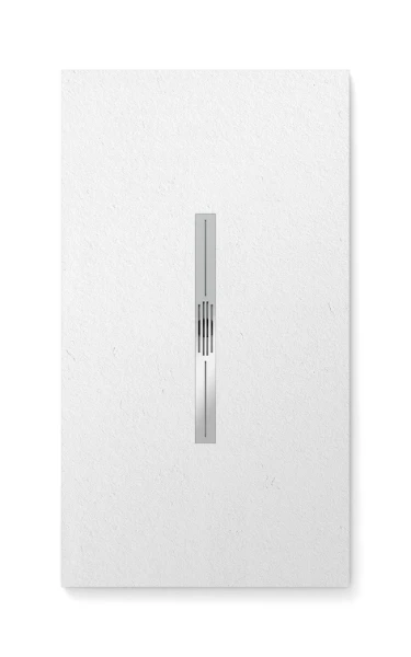 SGP140900P Fiora Privilege douchebak 1400 x 900 x 25 mm - textuur pizarra zuiver wit - afvoeropening centraal