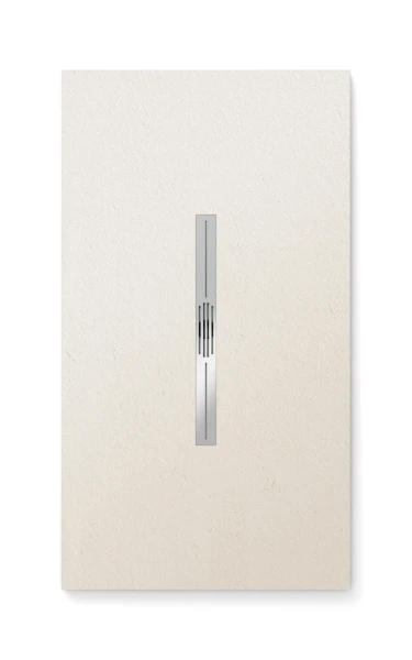 Fiora Privilege receveur de douche 1000 x 700 x 25 mm - texture pizarra blanc cassé - écoulement centrale