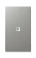 Fiora Essential receveur de douche 1000 x 700 x 22 mm - texture pizarra gris - écoulement centrale