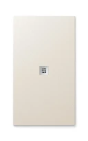 Fiora Essential receveur de douche 1200 x 700 x 22 mm - texture pizarra blanc cassé - écoulement centrale