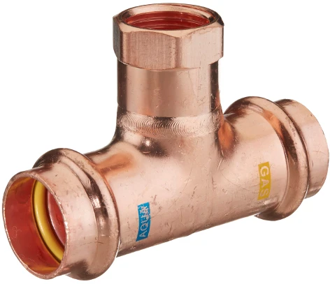 ProOne Combiline Aquagas té réduit avec filetage femelle 15 x 1/2 F x 15 mm (profil V)