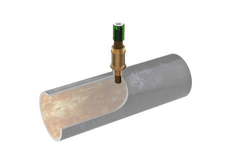 CORROSIE TESTER TXV inschroefstuk 1/2" voor visuele inspectie