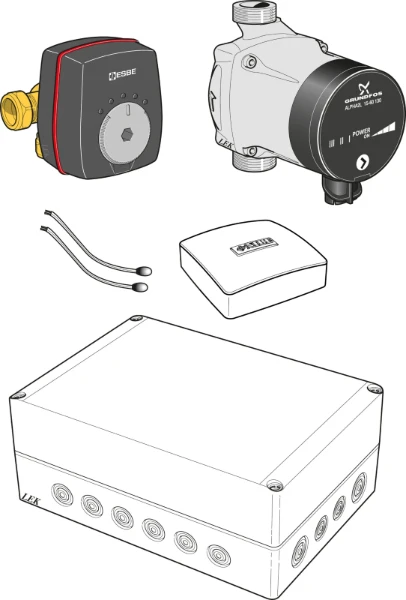 Nibe Accessoires ECS 41 regeling 3e stooklijn