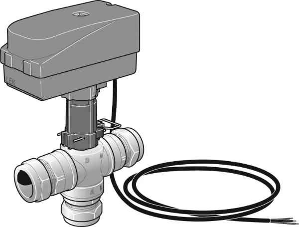 VANNE NIBE VCC 05 vanne d?inversion pr CC / chauffe-eau, max. 11 kW