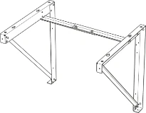 SET NIBE BAU 10 kit étrier pour fixation murale