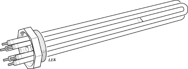 VERWARMINGS ELEMENT NIBE IU 36 4,5 kW elektrisch verwarmingselement