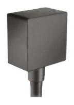 Hansgrohe coude de raccordement Fixfit 1/2 mural - Square noir chromé brossé