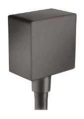 Hansgrohe coude de raccordement Fixfit 1/2 mural - Square noir chromé brossé