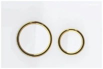 Geberit Sigma 21 plaque de commande laiton/blanc pour réservoir encastré 2 boutons poussoir