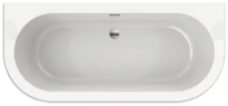 Bado Charley baignoire acrylique 1800 x 800 x 600 mm - blanc mat - avec pieds - crépine clic clac