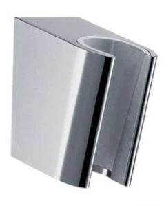 Hansgrohe Porter S support douchette pour flexibles de douche avec écrou conique noir brossé chromé