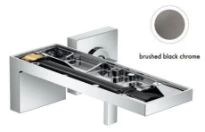 Axor MyEdition mitigeur lavabo encastré chromé noir brossé