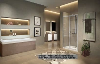 PORTE DE DOUCHE PIVOTANTE NOVELLINI LUNES 2.0 84 - 195 ! gris argent mat transparent réglable 84/90