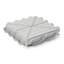 Begetube Profi-air boite de distribution modèle bas DN180 - 12 x 63 mm - toit plat