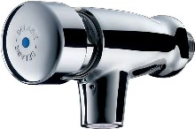 Delabie Tempostop robinet lavabo 1/2 M montage mural,temporisé,bec fixe,avec mousseur