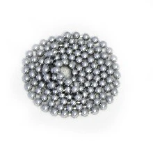 DBJ chaînette en perles 3,2 mm (rouleau 50m) - chromé - prix par mètre