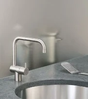 MELANGEUR DE CUISINE VOLA KV1 vert avec bec d'ecoulement double orientable