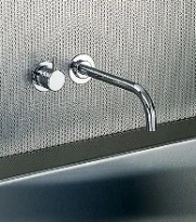 Vola 921 robinet eau froide mural - bec fixe 225 mm - chrome - avec rosaces