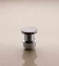 CREPINE VOLA inox brossé sans trop plein avec fonction push-up