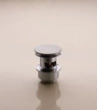 CREPINE VOLA 5/4 chromé avec trop-plein et fonction push-up