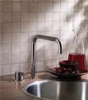 MELANGEUR DE CUISINE VOLA VOLA chromé bec double pivotant 200mm