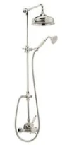 Cottage Victorian set de douche comprenant chromé colonne de douche thermostatique avec Douche de tête-set de douche
