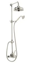 ENSEMBLE DOUCHE COTTAGE VICTORIAN chrome comprenant thermostat-colonne de douche a/tete-set de douche