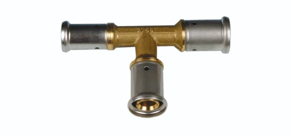 Henco laiton à sertir té réduit 90° FFF 16 x 20 x 16 mm