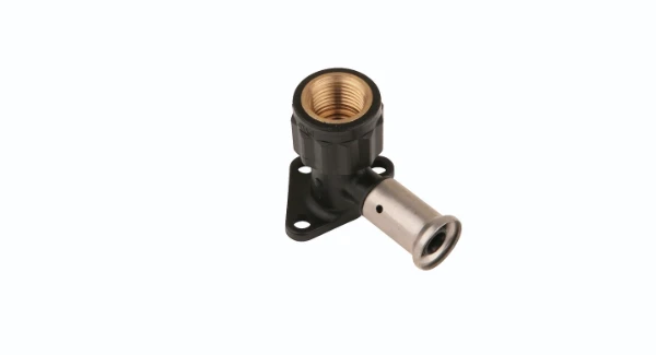 Henco PVDF pers muurplaat 90° FF 26 x 3/4 F
