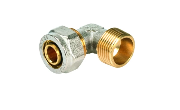 Henco laiton à visser coude de transition 90° MF 20x3/4 M